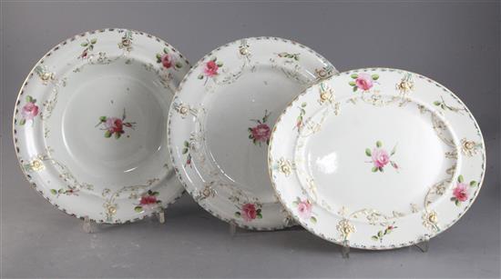 A Masons Ironstone dinner service, c.1820,